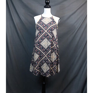 NEW Xhilaration Womens Small Halter Floral Print Sleeveless Top Dress NWT
